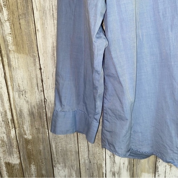 J. Jill Blue Pocket Button Down - Picture 3 of 4